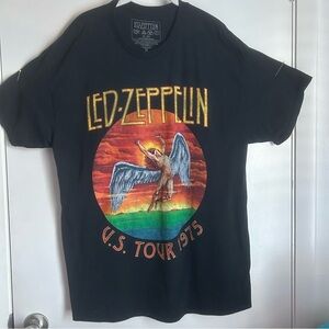 Vintage Led Zeppelin U.S. Tour 1975 Black T-Shirt